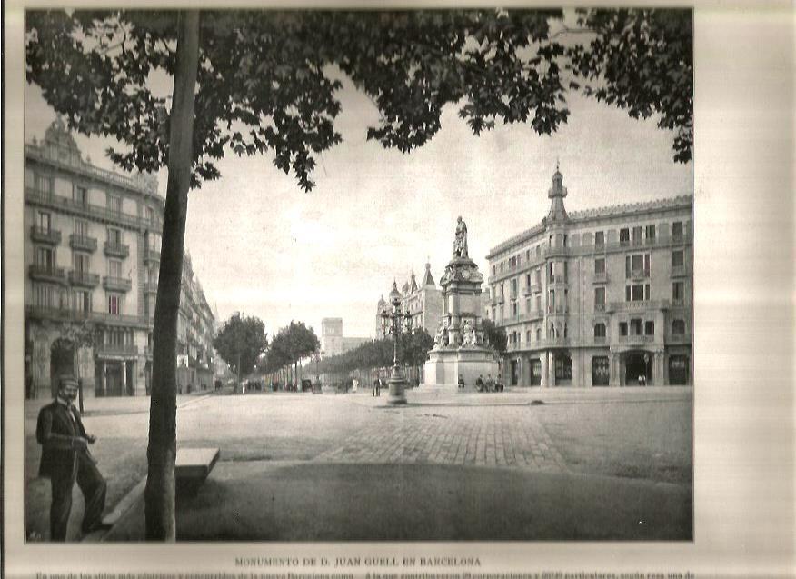 LAMINA V02713: Monumento a Juan Guell en Barcelona
