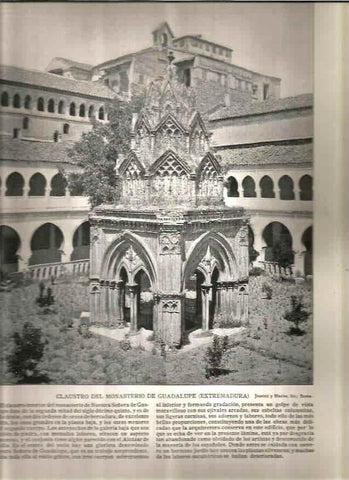 LAMINA V02714: Claustro del monasterio de Guadalupe, Extremadura