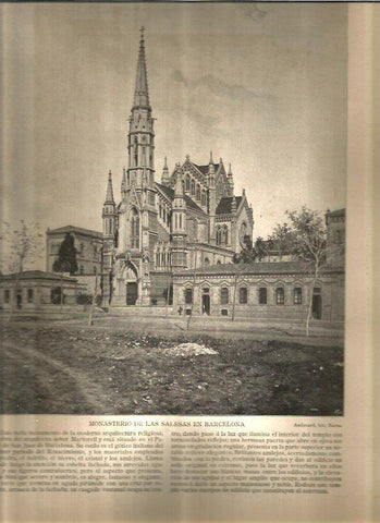 LAMINA V02719: Monasterio de Las Salesas, Barcelona