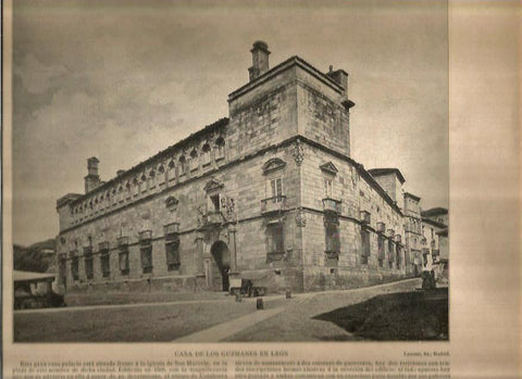 LAMINA V02721: Casa de los Guzmanes, Leon