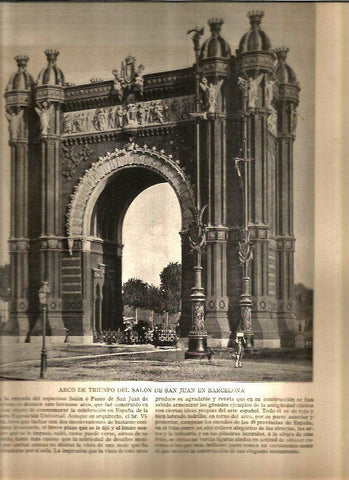 LAMINA V02723: Arco del Triunfo, Barcelona