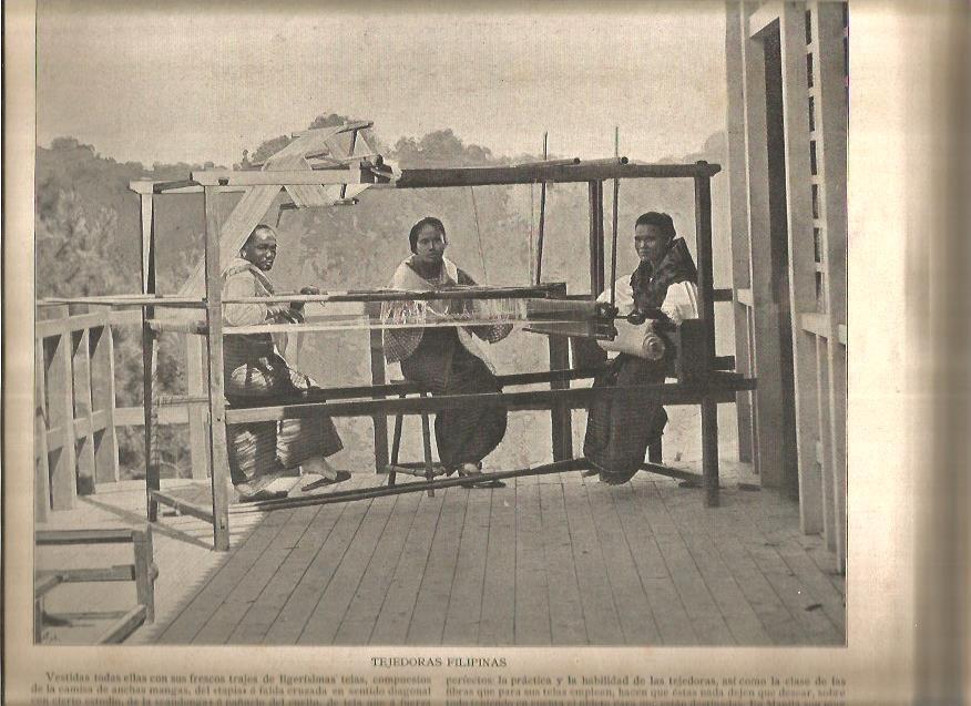 LAMINA V02726: Tejedoras filipinas