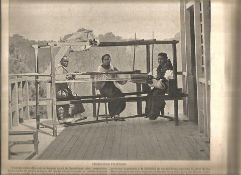 LAMINA V02726: Tejedoras filipinas