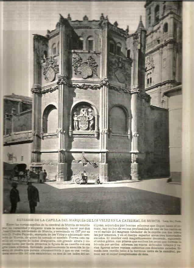LAMINA V02675: Exterior de la capilla del Marques de los Velez, catedral de Murcia