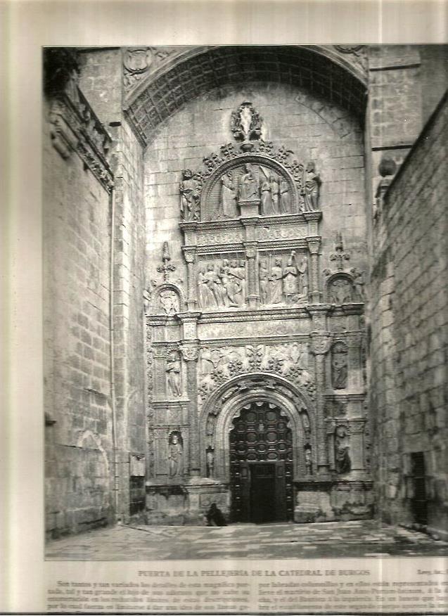 LAMINA V02682: Puerta de la Pellejeria de la Catedral de Burgos