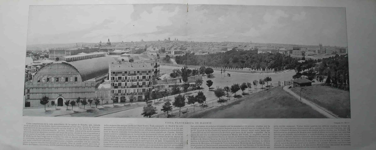 LAMINA V02685: Vista panoramica de Madrid