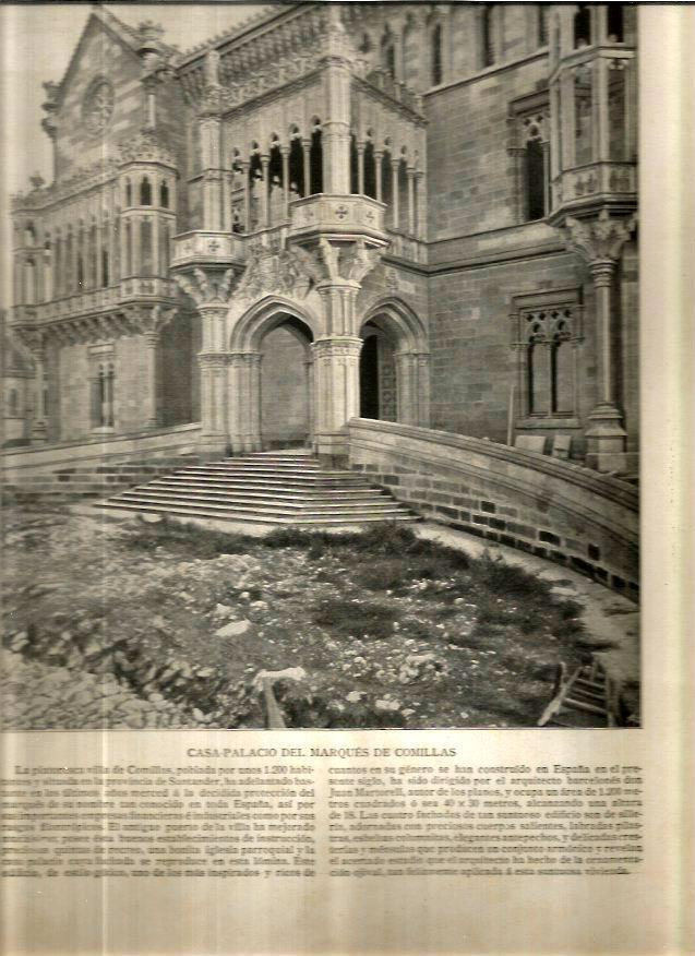 LAMINA V02686: Casa palacio del Marques de Comillas, Santander