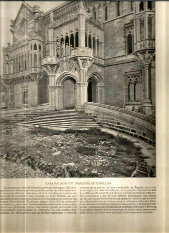 LAMINA V02686: Casa palacio del Marques de Comillas, Santander