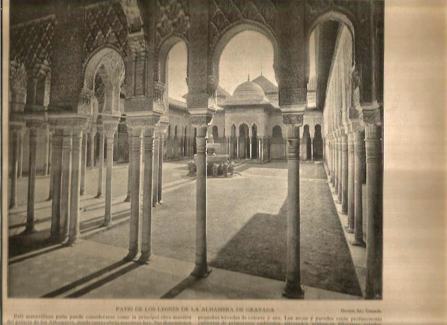 LAMINA V02770: Patio de los Leones, Alhambra de Granada
