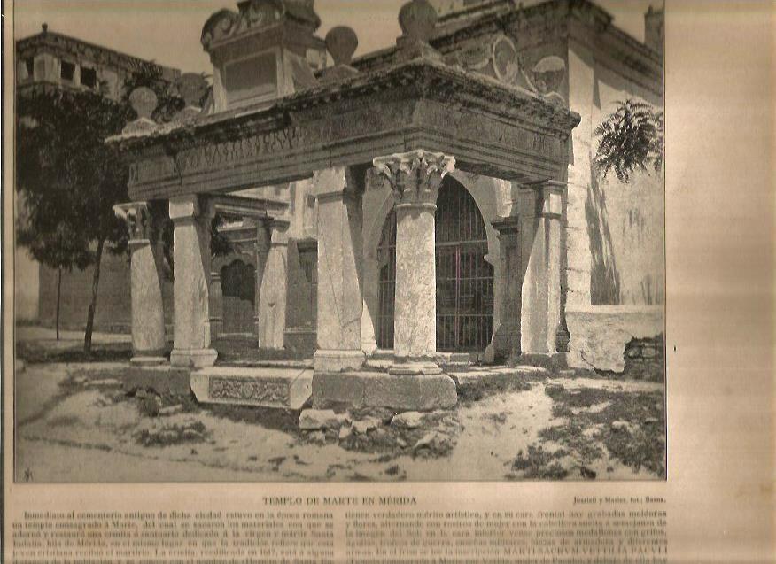 LAMINA V02774: Templo de Marte en Merida