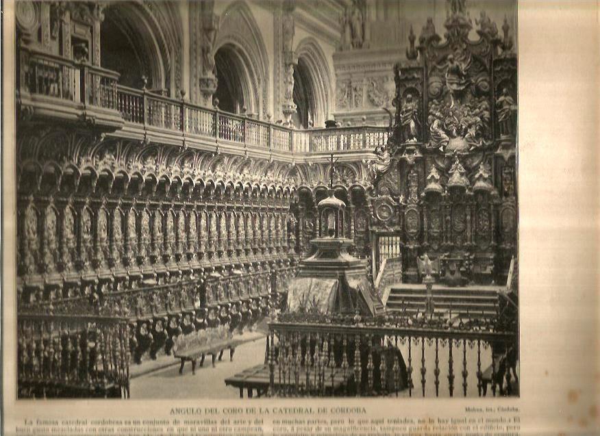 LAMINA V02759: Angulo del coro de la catedral de Cordoba