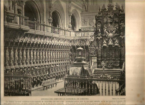 LAMINA V02759: Angulo del coro de la catedral de Cordoba