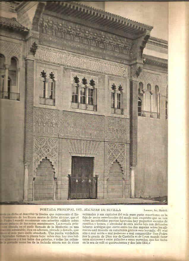 LAMINA V02732: Portada principal del Alcazar de Sevilla