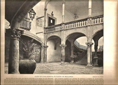 LAMINA V02739: Patio de Casa Sureda, Palma de Mallorca