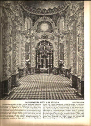 LAMINA V02740: Sacristia de la Cartuja de Granada