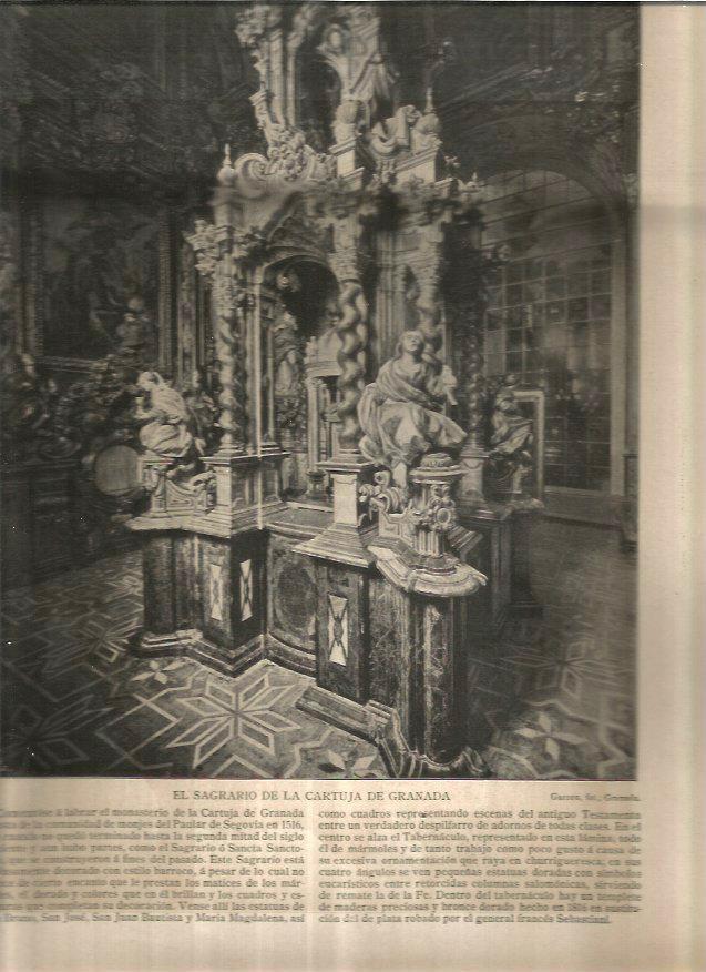 LAMINA V02749: El Sagrario, Cartuja de Granada