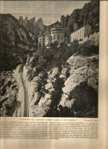 LAMINA V02752: Exterior del camarin y ferrocarril de Montserrat
