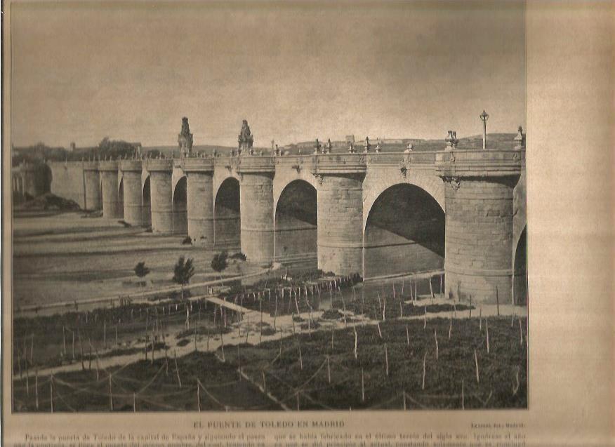 LAMINA V02754: Puente de Toledo en Madrid