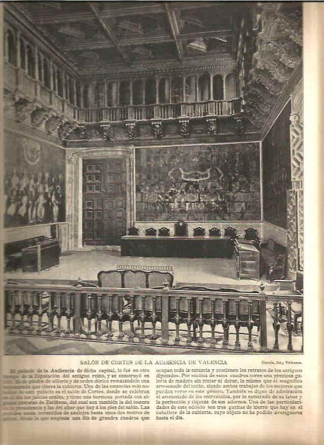 LAMINA V02745: Salon de Cortes de la Audiencia de Valencia