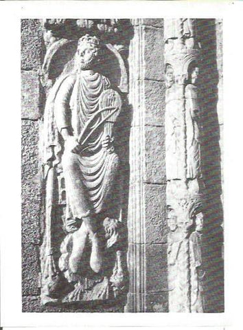 LAMINA V02322: Catedral de Santiago. Escultura del Rey David 
