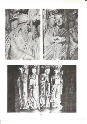 LAMINA V02300: Catedral de Santiago. El Profeta Isaias, Daniel y Cuatro Apostoles