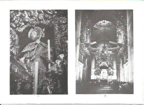 LAMINA V02302: Catedral de Santiago. Escultura de piedra de Santiago, Altar Mayor y los Organos