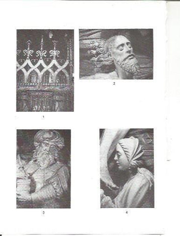 LAMINA V02305: Catedral de Santiago. Reja de la Capilla de Mondragon, detalles de Cristo del relieve, Jose de Arimatea y La Magdalena