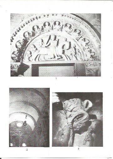 LAMINA V02312: Catedral de Santiago. La Batalla de Clavijo y detalle del Infierno en Portico Gloria