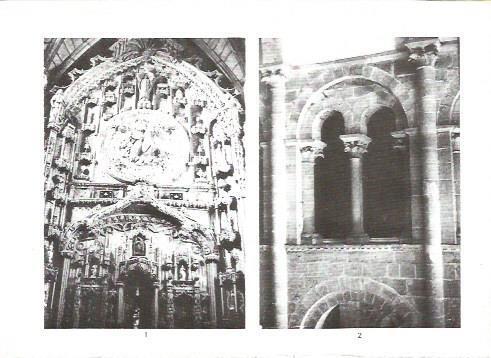 LAMINA V02314: Catedral de Santiago. Retablo de la Capilla de las Reliquias y detalle de la tribuna