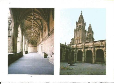 LAMINA V02316: Catedral de Santiago. Nave del Claustro y Torres del Obradoiro