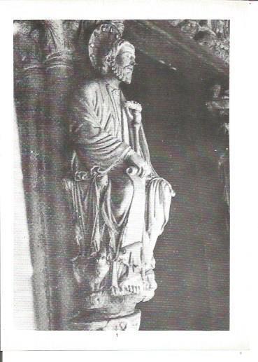 LAMINA V02291: Catedral de Santiago. Parteluz del Portico de la Gloria