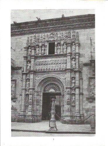 LAMINA V02288: Catedral de Santiago. Portada plateresca del Hotel de los Reyes Catolicos