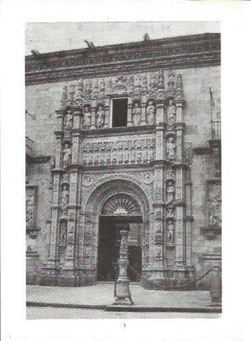 LAMINA V02288: Catedral de Santiago. Portada plateresca del Hotel de los Reyes Catolicos
