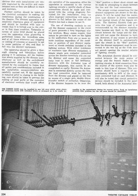 LAMINA 29392: The dimmer bank