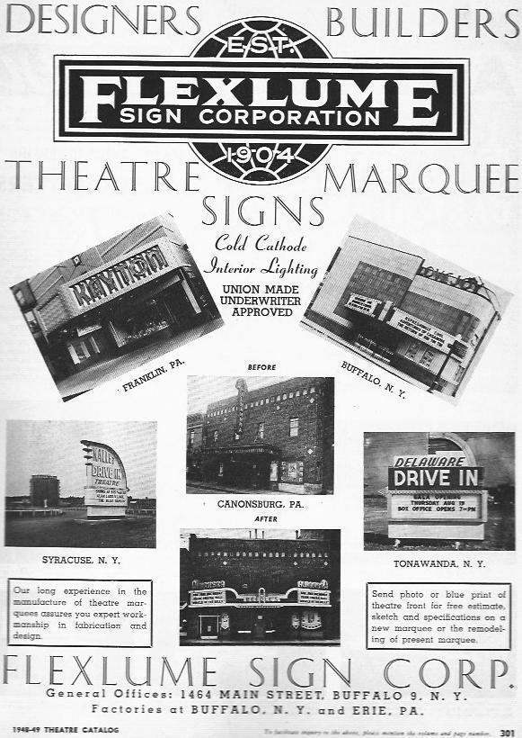 LAMINA 29377: Publicidad de Flexlume Sign Corporation