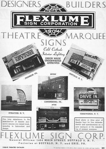 LAMINA 29377: Publicidad de Flexlume Sign Corporation