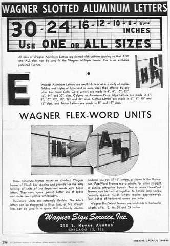 LAMINA 29374: Pagina de publicidad de Wagner Sign Service Inc.