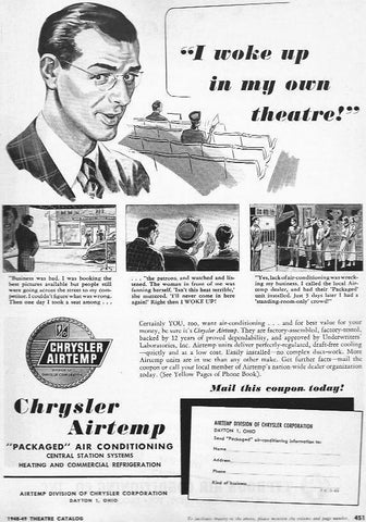 LAMINA 29439: Publicidad de Chrysler Airtemp
