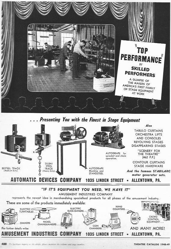 LAMINA 29446: Publicidad de Amusement Industries Company