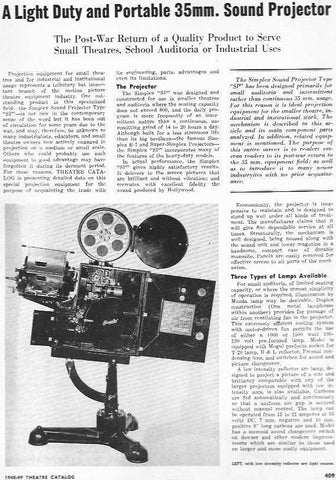 LAMINA 29422: Camara de proyeccion de cine