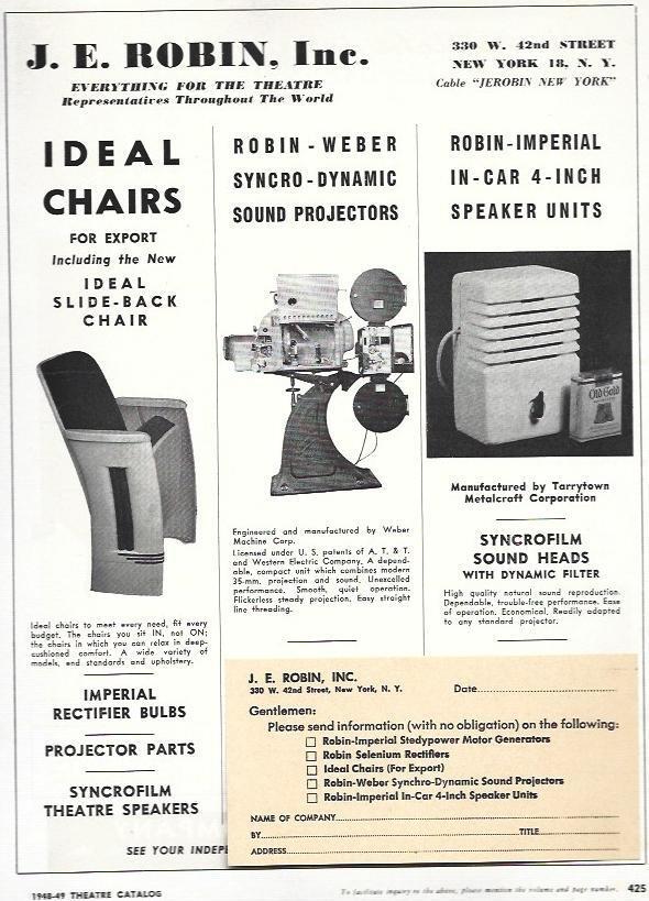 LAMINA 29430: Publicidad de J. E. Robin Inc.