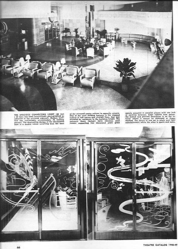 LAMINA 29267: Interior del Washington Theatre en Illinois