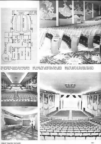 LAMINA 29285: Plano y sala de butacas de The Vogue en Pittsburg, California