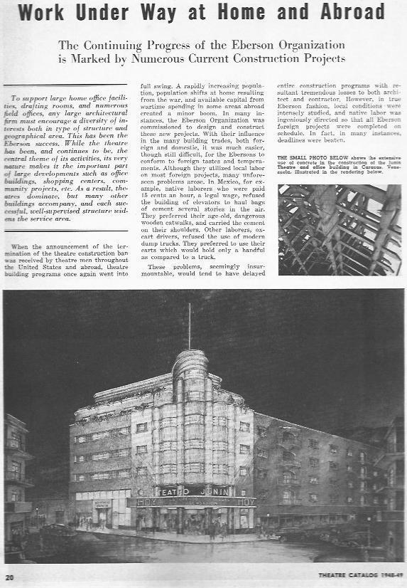 LAMINA 29244: Teatro Junin en Caracas, Venezuela