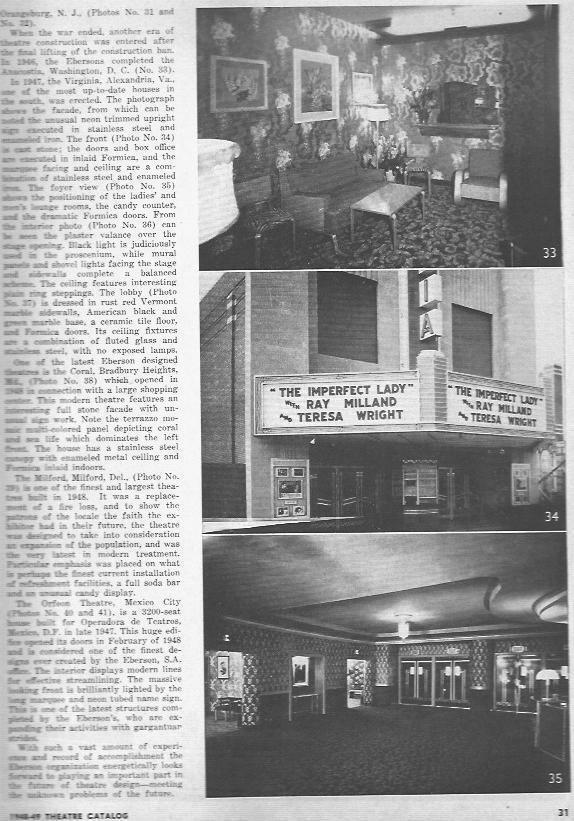 LAMINA 29250: Interiores de teatros de los Eberson
