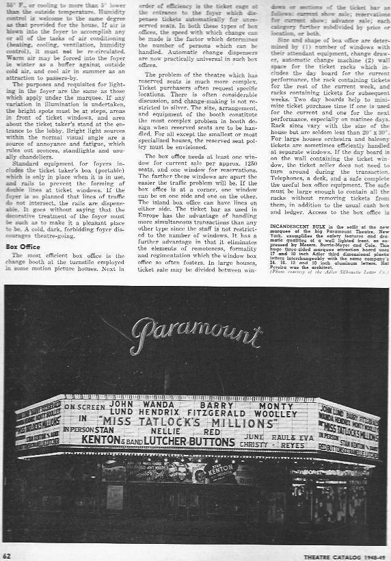 LAMINA 29253: Paramount Theatre de Nueva York
