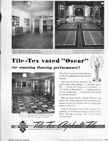 LAMINA 29329: Publicidad de Tile-Tex Asphalt Tile