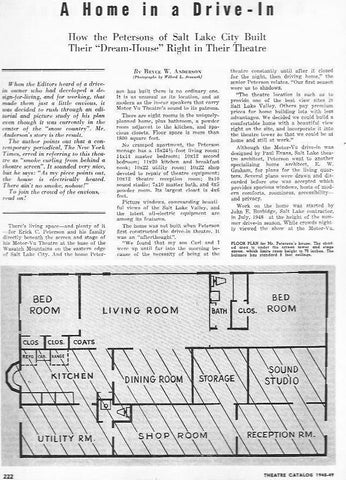 LAMINA 29341: Plano de la c asa de Mr. Peterson de Salt Lake City