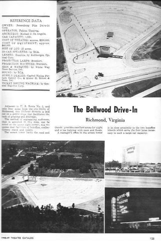 LAMINA 29297: The Bellwood Drive-In en Richmond, Virginia