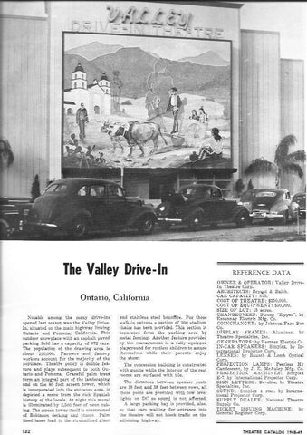 LAMINA 29300: The Valley Drive-In en Ontario, Calofornia